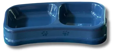 Immagine prodotto di PARENCE.- Ciotola doppia 24x12x4 cm per cani di piccola taglia, gatti o roditori, in plastica, colore a caso