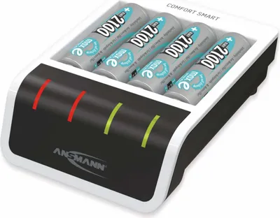 Immagine prodotto di ANSMANN Comfort Smart caricatore rapido con 4 batterie ricaricabili