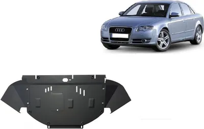 Produktbild von Stahl Unterfahrschutz für Motor Audi A4 B7