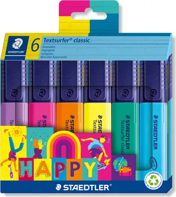 Produktbild von Staedtler Textmarker Textsurf. HAPPY 6St Etui