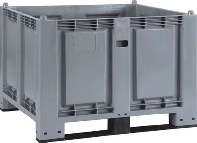 Produktbild von Palettenbox mit 2 Kufen, LxBxH 1200 x 800 x 850 mm