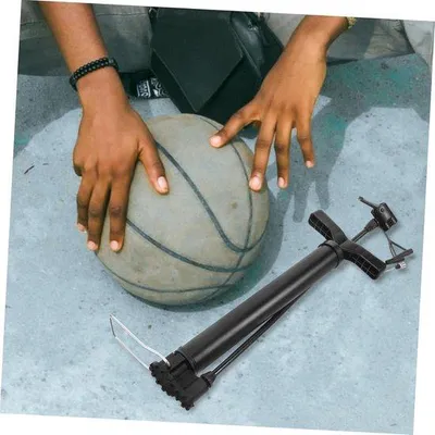 Produktbild von Handpomp für Fahrradreifen - Draagbare Fahrradpomp - Ballonpump für Fußball - Luftpump für Sportgeräte