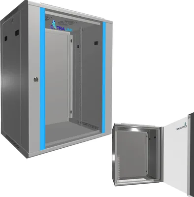 Produktbild von Extralink 15U 600x450 Šedá Racková skříň montovaná na zdi