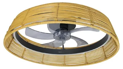 Obrázok produktu pre Cecotec 08629, Domáci lopatkový ventilátor, Zlato, Strop, 10 m², 43 cm, Diaľkový ovládač