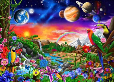 Obrázok produktu pre Bluebird Puzzle Kozmický raj - 500 dielikov farebné