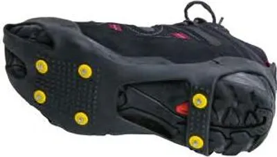 Produktbild von Kältebeständige Schuhspikes Gleitschutz für Eis und Schnee Gr. L mit 6 rostfreien Stahlstiften 1 Paar