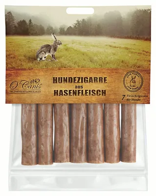 Produktbild von Fleischstangen Hundezigarren Hasenfleisch 180 g, 7 Stück