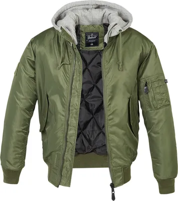 Produktbild von BRANDIT MA1 Sweat Hooded Jacket olive-grey Gr. 6XL