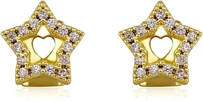 Productafbeelding van CZ ster tand grillz voor vrouwen mannen - Set van 2 - Hypoallergene Hip Hop Enkele Tand Decoratie Crystal