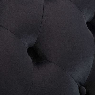 vidaXL Chaise Longue Black Velvet