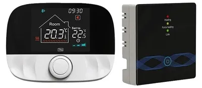 Obrázek produktu pro Termostat, programovatelný ovladač, kompatibilní s hlasovými asistenty, bez Wi-Fi