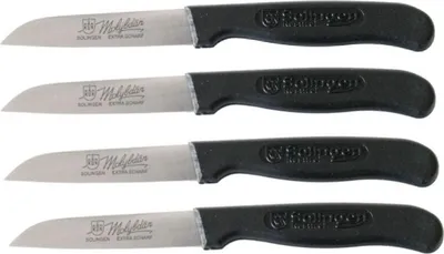 Produktbild von RÖR | Schälmesserset | 4-teilig | gerade Klinge | ideal für Gemüse & Obst | ergonomisches Design | langlebig & präzise | farblich sortiert