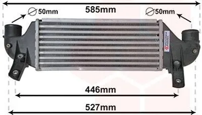 Produktbild von VAN WEZEL 18004313 Ladeluftkühler LLK für FORD FOCUS (DAW, DBW) Turbo Intercooler