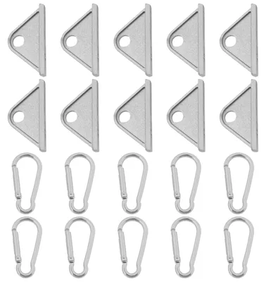 Immagine prodotto di 10 ganci scorrevoli per profilati in alluminio con fessura a T da 6 mm