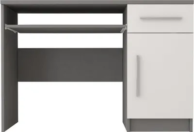 Produktbild von Schreibtisch OMEGA II 08, Breite: 110 cm, Farbe: GRAU/WEIß