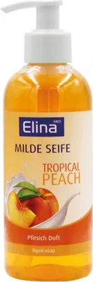 Produktbild von Elina Flüssigseife 300 ml Spenderflasche – Pfirisch - Handseife, Cremseife