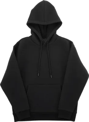 Produktbild von Damen Kapuzenpullover - Hoodie - Weiches Fleece - Warm und Hautfreundlich - Langärmlig - Kängurutasche - Für Herbst und Winter - Schwarz