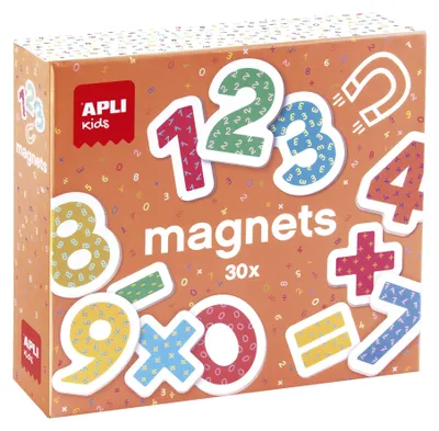 Produktbild von APLI Kids 18885 Holzset, magnetische Zahlen empfohlen für Kinder ab 3 Jahren (18885)