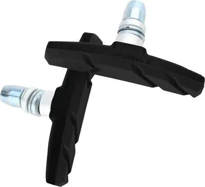 Obrázok produktu pre INF Brzdové doštičky V-Brake pre horské bicykle – 2 páry, zliatina hliníka a guma, čierne