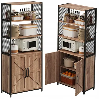 Zdjęcie produktu dla Kredens jasny brąz loft industrialny stojąca komoda 151 cm