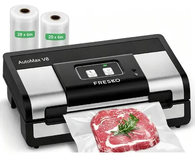 Zdjęcie produktu dla Urządzenie do pakowania próżniowego - Automatyczne - 140 W - 18 l/min - Zgrzewarka do żywności