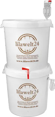 Produktbild von 2x 30l Kompletter Gärbehälter / Gäreimer Eimer Fermentation Gärfass Gärballon
