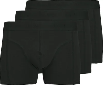 Produktbild von JACK&JONES Herren Boxershorts, 3er Pack - JACORDINARY TRUNKS 3 PACK, Baumwoll-Stretch, einfarbig Schwarz S