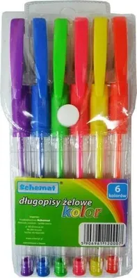 Image de Stylos gel avec encre dans 6 couleurs saturées