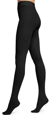 Obrázek produktu pro Bavlněné žebrované punčochové kalhoty Wolford Mary - střední, černé