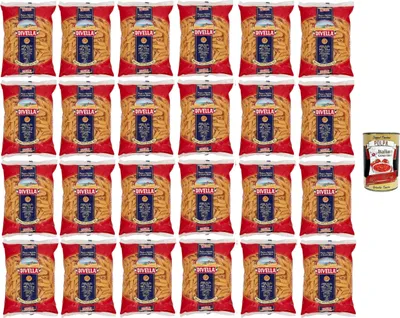 Produktbild von Divella Pasta 100% Italienisch Mezze penne rigate 42, Nudeln aus Hartweizengrieß, Kochen 11 Minuten 24x 500g + Italian Gourmet polpa 400g