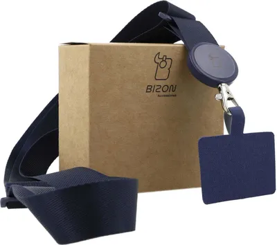 Produktbild von Handy-Lanyard, Bizon Accessories Leash Dragonfly Schlüsselband, Blau
