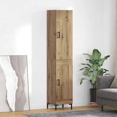 Produktbild von vidaXL Highboard Artisan-Eiche 34,5 x 34 x 180 cm Holzwerkstoff
