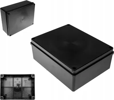 Obrázek produktu pro Plastová instalační krabice hermetická S-BOX 516C, 240x190x90mm IP65, černá, UV