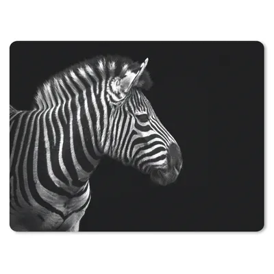 Produktbild von MuchoWow® Mauspad Mousepad Zebra - Schwarz - Weiß - Porträt - Tiere 40x30 cm - Mousepads - Maus Mat - Pad - Mausunterlage - Anti Rutsch