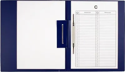 Produktbild von Aktenmappe für Personalakten (schwarz-weiß) – dunkelblau – Biurfol