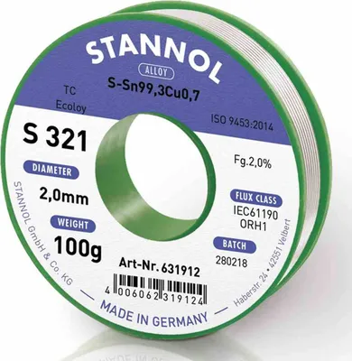 Produktbild von Lötdraht 2,0 mm / 100 g