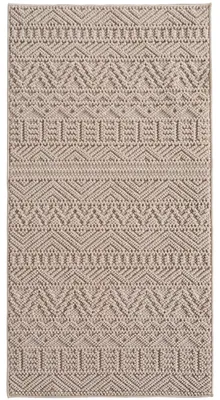 Immagine prodotto di Tappeto a pelo corto, tinta unita, adatto per soggiorno, camera da letto o cameretta, color beige, forma rettangolare, dimensioni 80x150 cm