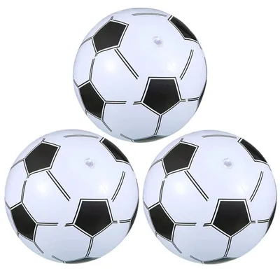 Obrázok produktu pre 3 kusy nafukovacia lopta - 40 cm PVC plastová futbalová lopta pre deti, ľahká, plážová futbalová lopta futbalová softbalová lopta športové lopty hračka mäkká lopta na hranie na pláži, v bazéne, na záhrade