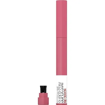Produktbild von Maybelline Superstay Ink Crayon, Pink, Keep It Fun, Frauen, G948395-INGREDIENTS: ISONONYL ISONONANOATE, OCTYLDODECANOL, OLEYL ERUCATE, SILICA, CERA ALBA /..., STEP 1. Apply this longwear lipstick in the center of your upper lip and follow the contours of..., 20 g