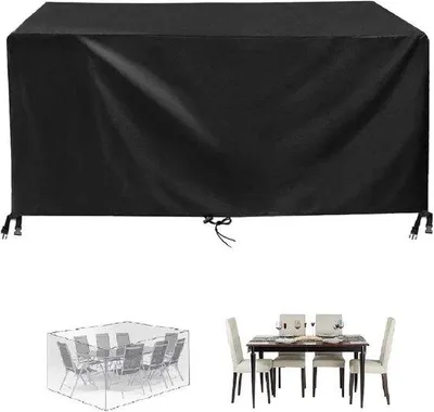 Image de Housse de protection en tissu Oxford - 230 x 140 x 90 cm - noire - imperméable