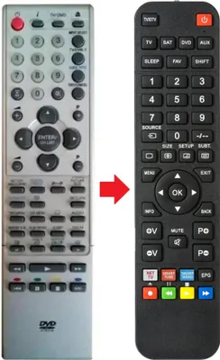 Produktbild von Fernbedienung passend für ORION TV19PW145DVD
