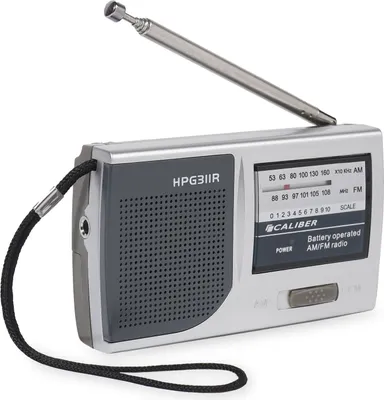 Produktbild von Caliber Tragbares batteriebetriebenes Radio - Mini-Radio im Taschenformat - AM/FM-Radio mit Kopfhöreranschluss (HPG311R)