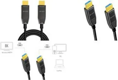 Immagine prodotto di Cavo ibrido in fibra ottica LogiLink HDMI AOC, 8K/60Hz, 10 m