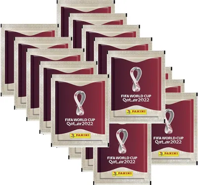 Zdjęcie produktu dla Naklejki kolekcjonerskie Panini World Cup 2022 Qatar - 25 torebek