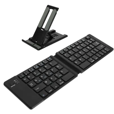 Obrázok produktu pre Bluetooth AZERTY mini klávesnica, Android, iOS a Windows, vrátane držiaka