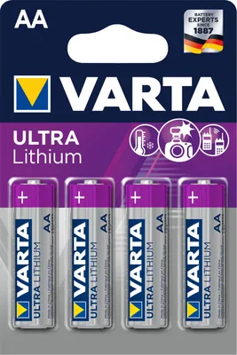 Produktbild von Varta Ultra Lithium FR06 Batterie 4er Blister