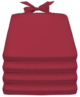 Immagine prodotto di Beautissu Set di 4 cuscini per sedia Pia, 40x45 cm, rosso