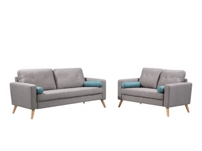 Produktbild von TATUM 3+2 Stoffsofa - Farbe grau melange