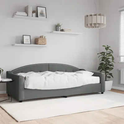 Immagine prodotto di Maison Exclusive - Divano letto con materasso, grigio scuro, 90x200 cm, tessuto