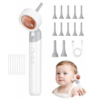 Produktbild von Ohrreiniger Kamera Set 3in1, HD 1080P Endoskop Ohrkamera mit LED, flexible 360° Sonde, für sichere Ohrreinigung zuhause